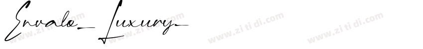 Envalo_Luxury字体转换