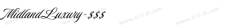 MidlandLuxury字体转换