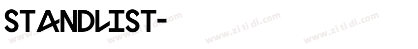 Standlist字体转换