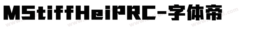 MStiffHeiPRC字体转换