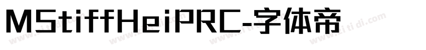 MStiffHeiPRC字体转换
