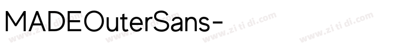 MADEOuterSans字体转换