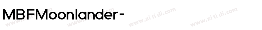 MBFMoonlander字体转换
