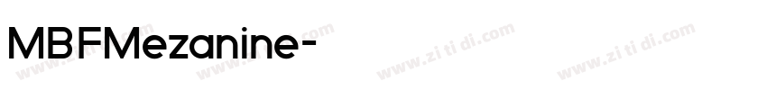 MBFMezanine字体转换
