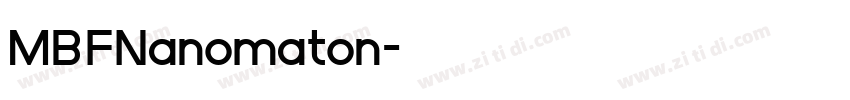 MBFNanomaton字体转换