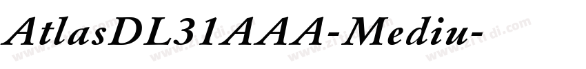 AtlasDL31AAA-Mediu字体转换