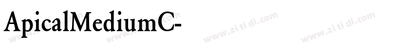 ApicalMediumC字体转换