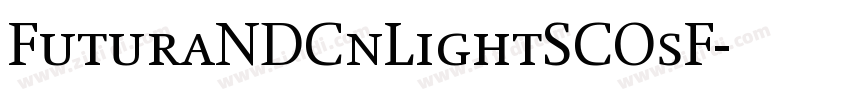 FuturaNDCnLightSCOsF字体转换