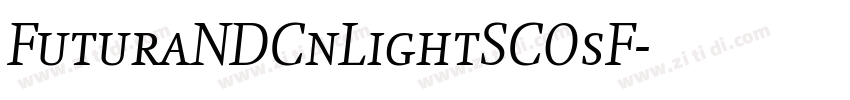 FuturaNDCnLightSCOsF字体转换