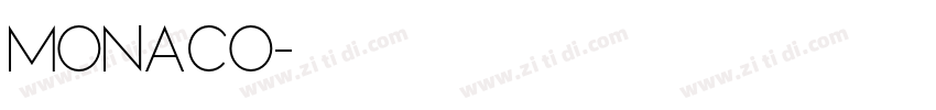 Monaco字体转换