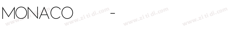 Monaco苹果字体字体转换