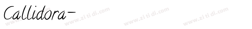 Callidora字体转换