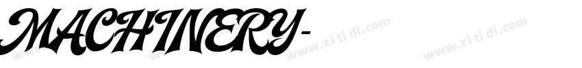 MACHINERY字体转换