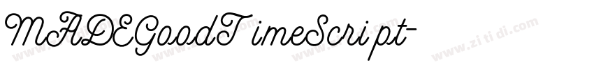 MADEGoodTimeScript字体转换