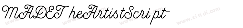 MADETheArtistScript字体转换 MADETheArtistScript字体转换
