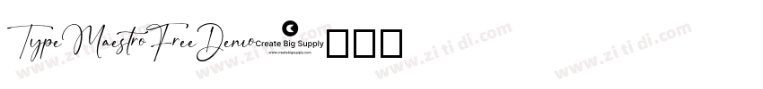 TypeMaestroFreeDemo字体转换