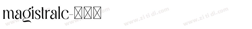 magistralc字体转换