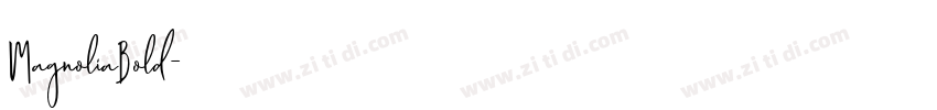 MagnoliaBold字体转换