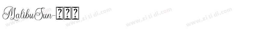 MalibuSun字体转换