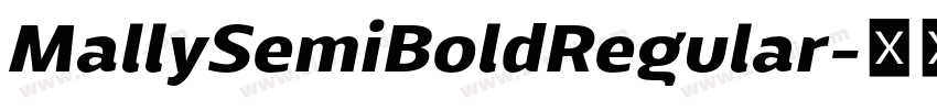 MallySemiBoldRegular字体转换