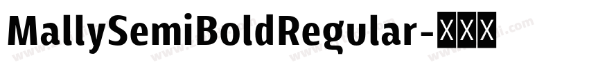 MallySemiBoldRegular字体转换