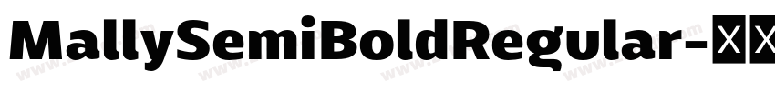 MallySemiBoldRegular字体转换