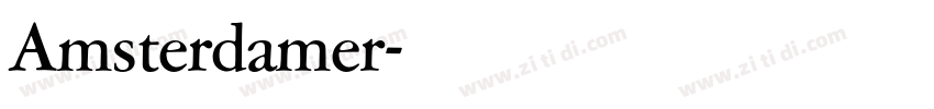 Amsterdamer字体转换