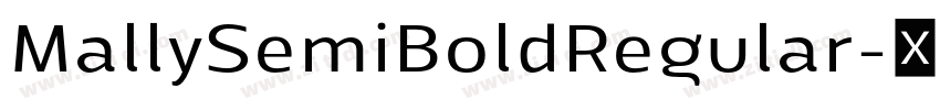 MallySemiBoldRegular字体转换