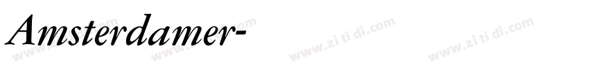 Amsterdamer字体转换