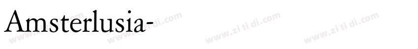 Amsterlusia字体转换