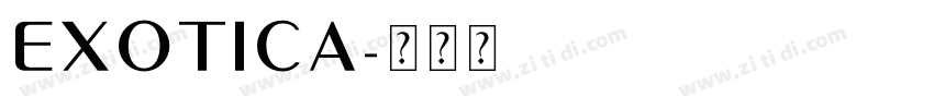Exotica字体转换