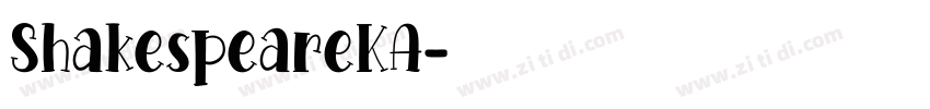 ShakespeareKA字体转换