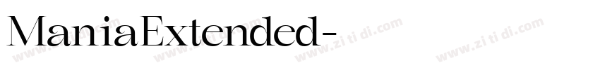 ManiaExtended字体转换