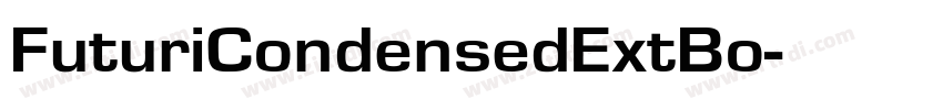 FuturiCondensedExtBo字体转换