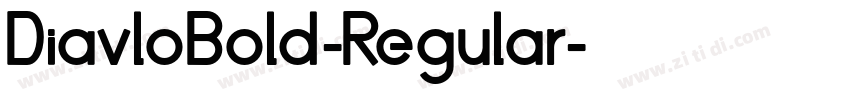 DiavloBold-Regular字体转换