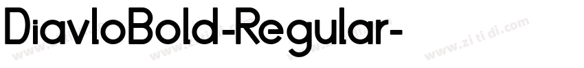DiavloBold-Regular字体转换