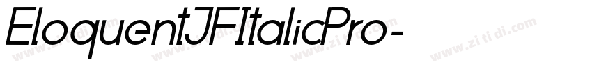 EloquentJFItalicPro字体转换