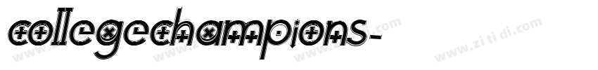 collegechampions字体转换