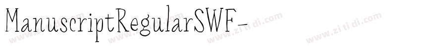 ManuscriptRegularSWF字体转换