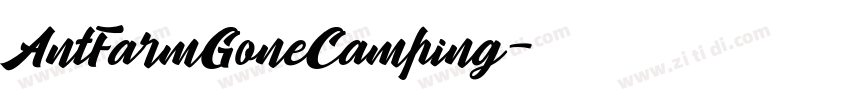 AntFarmGoneCamping字体转换