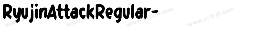 RyujinAttackRegular字体转换