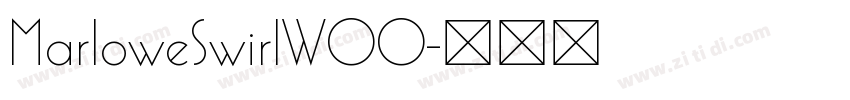 MarloweSwirlW00字体转换