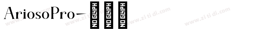 AriosoPro字体转换
