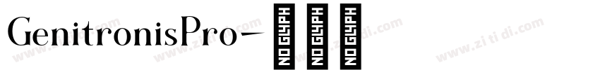 GenitronisPro字体转换