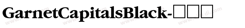GarnetCapitalsBlack字体转换