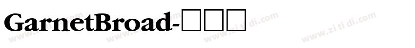 GarnetBroad字体转换