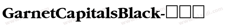 GarnetCapitalsBlack字体转换