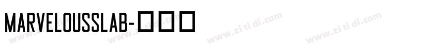 MarvelousSlab字体转换