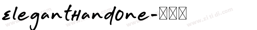 ElegantHandOne字体转换 ElegantHandOne字体转换