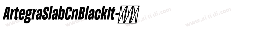 ArtegraSlabCnBlackIt字体转换